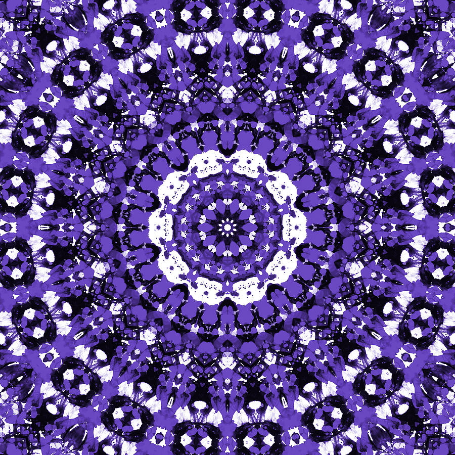 Ultra Violet Mandala Digital Art by SharaLee Art