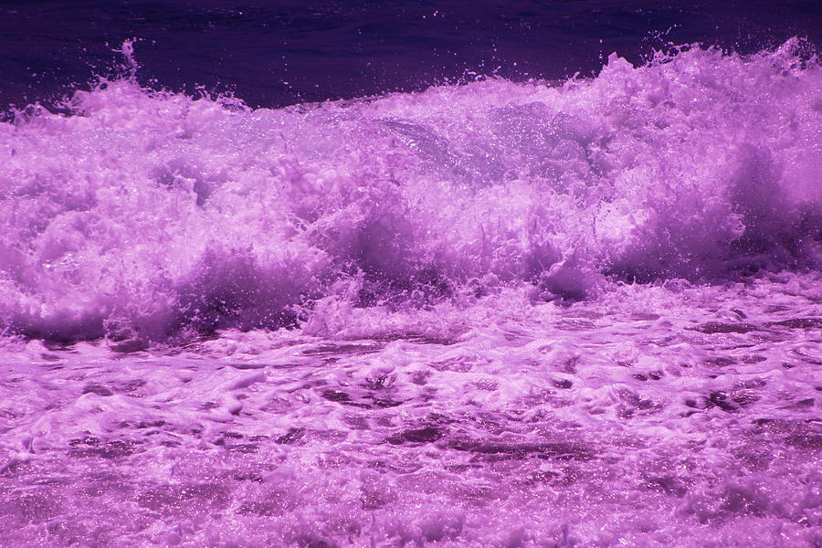 Ultra Violet Ocean Wave Photograph by Colleen Cornelius