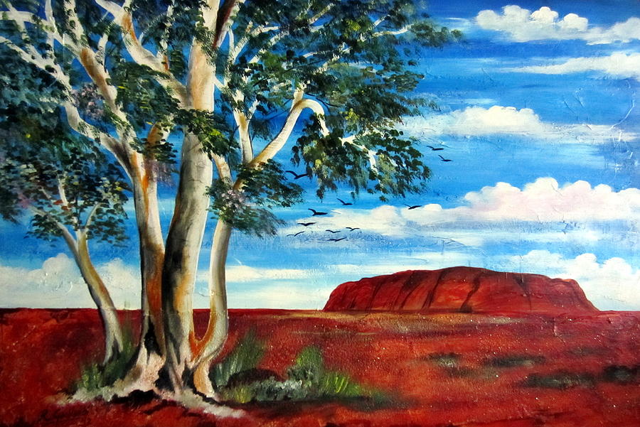 Uluru Ayers Rock Painting by Roberto Gagliardi