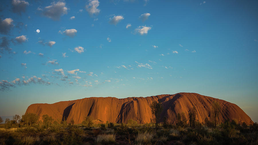Uluru Moon 2 Australian Outback Photograph by Lawrence S Richardson Jr