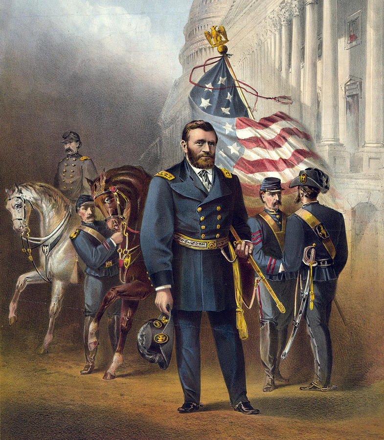 Portrait Photograph - Ulysses S Grant - President of the United States by International  Images