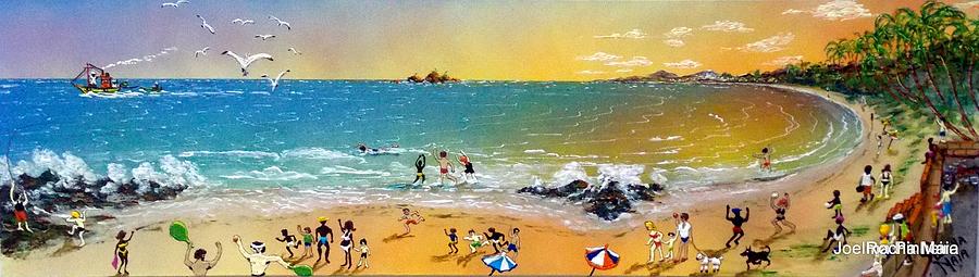 Landscape Painting - Um dia de sol na praia by Luiz Roberto Rocha Maia