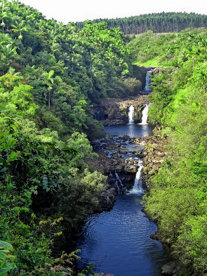 Umauma Falls Hawaii Photograph by Daniel Hagerman