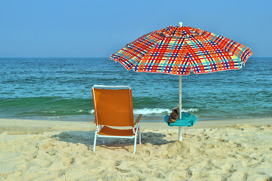 Umbrella and Chair Photograph by Allen Beatty