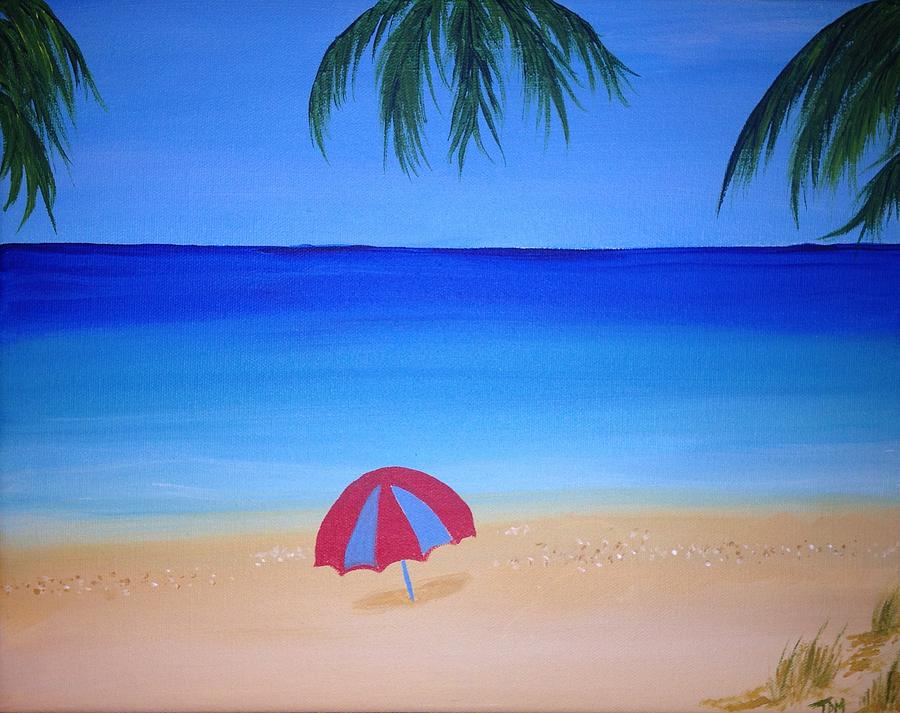 Acrylic Painting - Umbrella For Rosy by Mesa Teresita Acrylic Painting - Umbrella For Rosy by Mesa Teresita