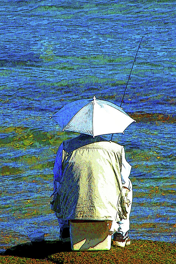 Umbrella Hat Fishing 2 Photograph by Craig Perry-Ollila