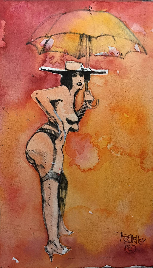Umbrella in Orange by Ronald Shelley Umbrella in Orange by Ronald Shelley
