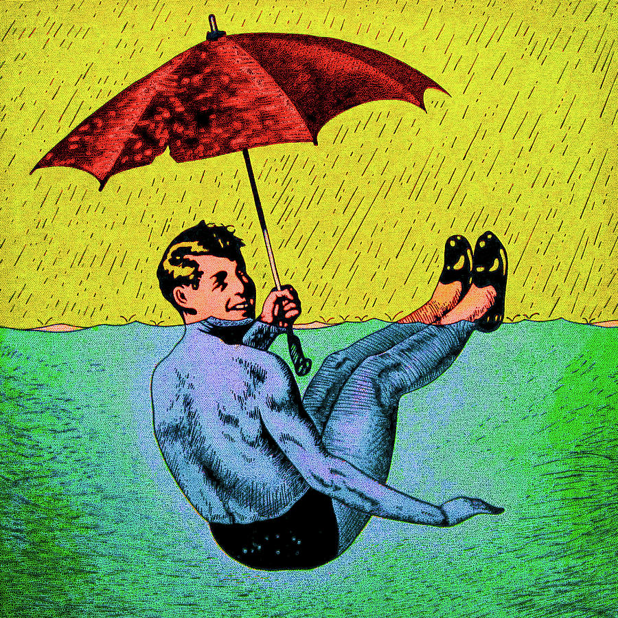 Umbrella Man 3 Painting by Steve Fields