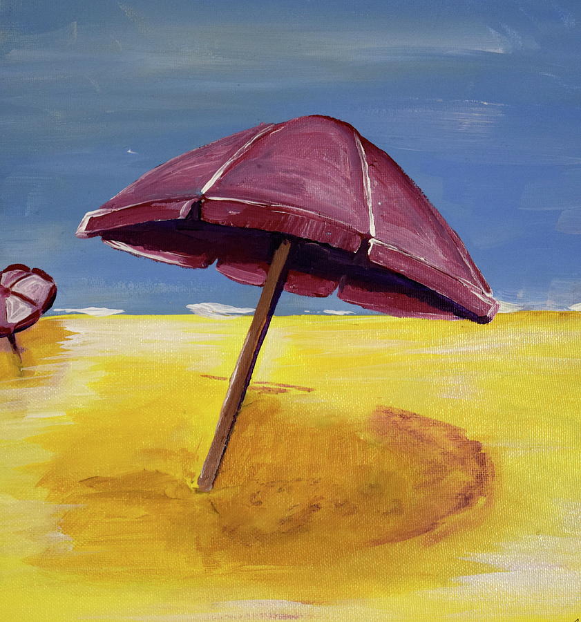 Umbrellas Painting by Anne Seay