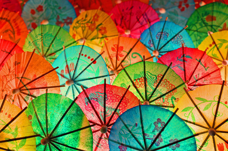 Umbrellas Galore Photograph by Bobby Villapando