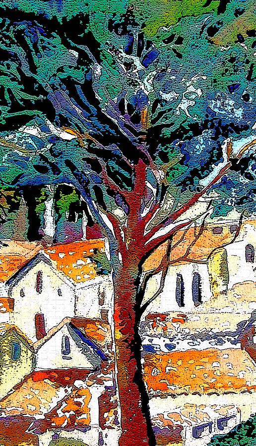 Tree Painting - Umbria by Mindy Newman