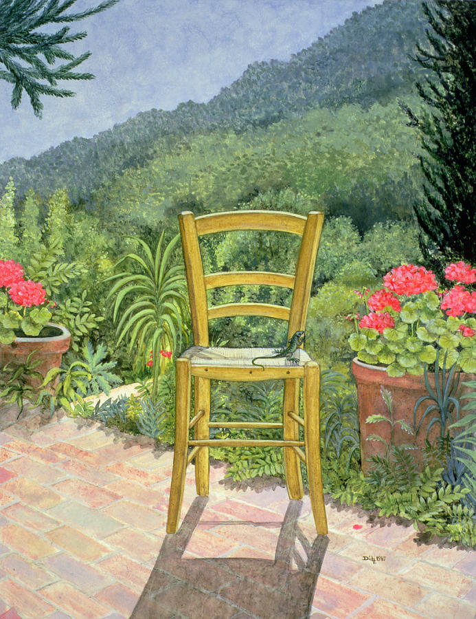 Landscape Painting - Umbrian Chair by Ditz