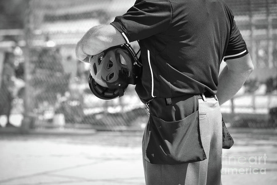 Umpire in  Black and White Photograph by Leah McPhail