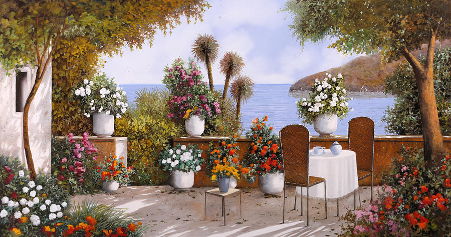 Un Caffe Davanti Al Lago Painting