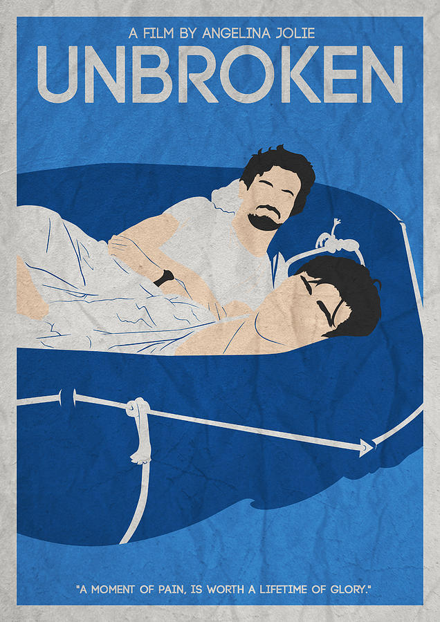 UNBROKEN Minimalist Movie Poster Painting by Celestial Images