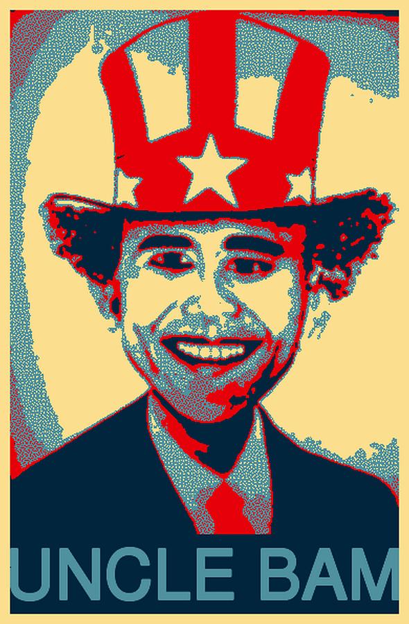 Barack Obama Digital Art - Uncle Bam Pop by Teodoro De La Santa Barack Obama Digital Art - Uncle Bam Pop by Teodoro De La Santa