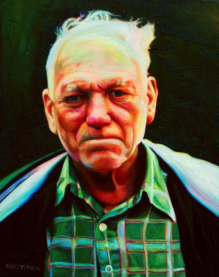 Portrait Painting - Uncle Francie by Kelly McNeil