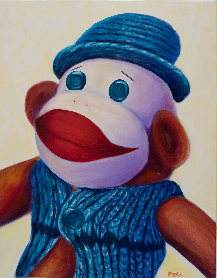 Children Painting - Uncle Frank by Shannon Grissom Children Painting - Uncle Frank by Shannon Grissom