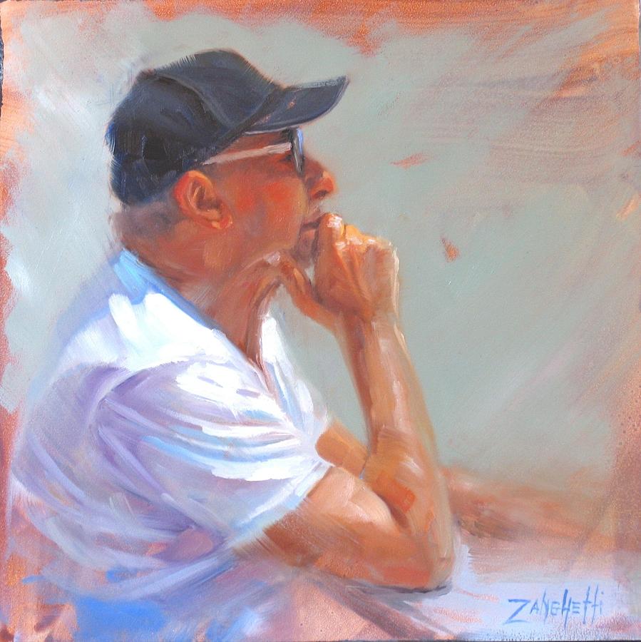 Uncle John Painting by Laura Lee Zanghetti
