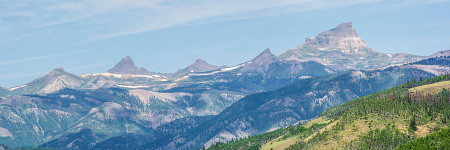 Uncompahgre and Wetterhorn Panorama Photograph by Aaron Spong