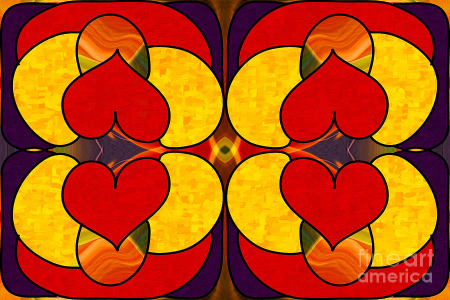 Unconditional Love Abstract Art by Omashte Digital Art by Omaste Witkowski