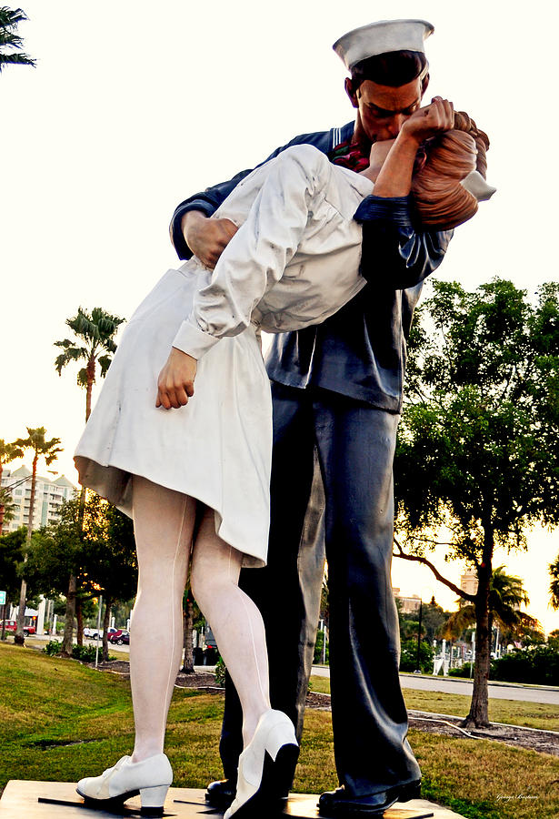 Unconditional Surrender Statue - Sarasota 001 Photograph by George Bostian