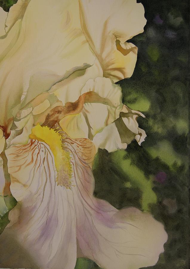 Unconventional Iris Painting by Marlene Gremillion
