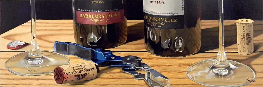 Wine Art Paintings Painting - Uncork Your Passion by Brien Cole Wine Art Paintings Painting - Uncork Your Passion by Brien Cole