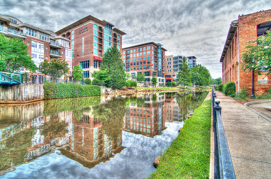 Doing Business on the Reedy River in Greenville Photograph by Blaine Owens