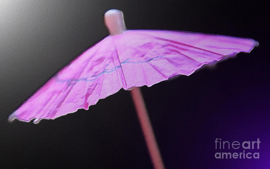 Abstract Photograph - Under A Pink Umbrella by Krissy Katsimbras