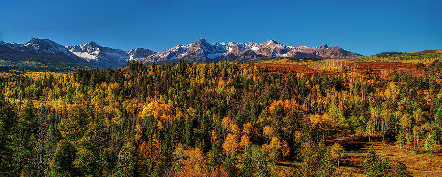 Mountain Photograph - Under an Autumn Sky by Andrew Soundarajan