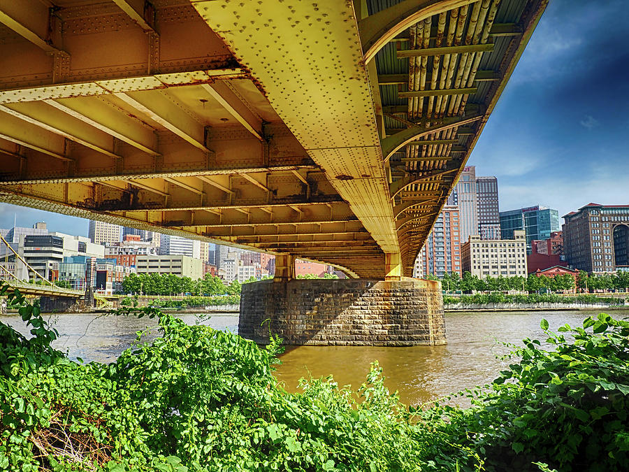 Under Andy Warhol Bridge Photograph by C H Apperson