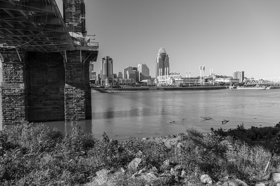 Under Bridge to Cincinnati Photograph by John McGraw