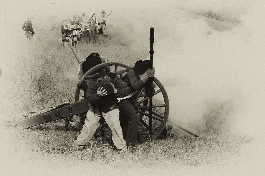 Abraham Lincoln Photograph - Under Fire by Peter Lee - Photographer