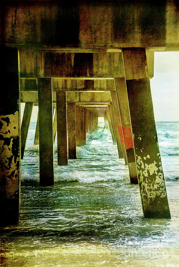 Under Pier Vintage Photograph by Linda Olsen