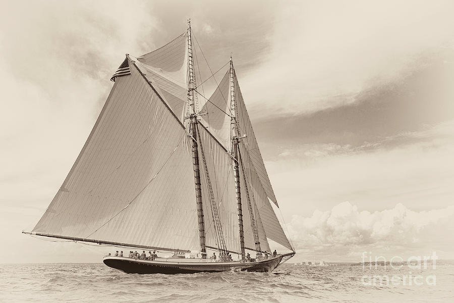 Under Sail On Columbia Photograph by Joe Geraci