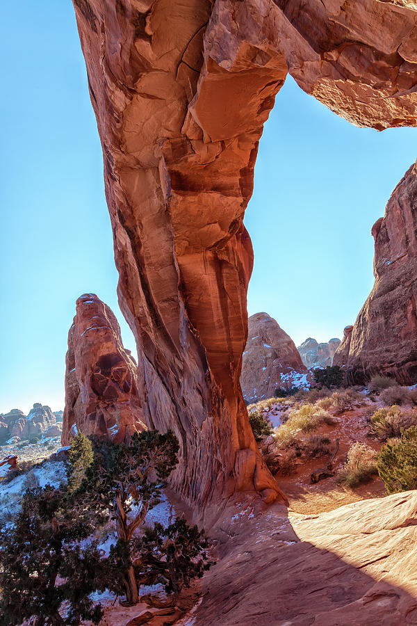 Under The Arch Rock - Vertical Photograph