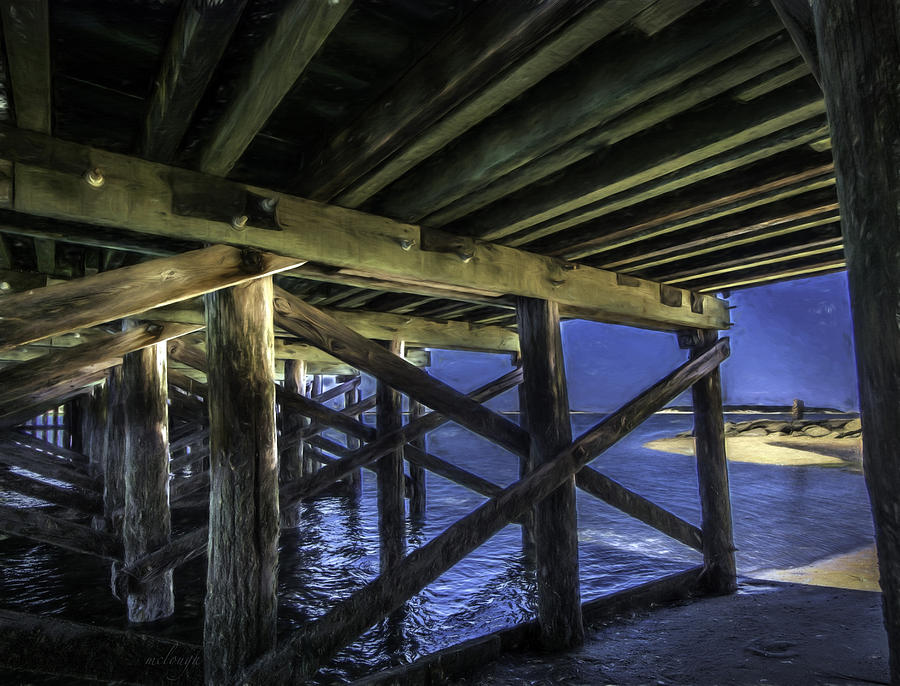 Under The Boardwalk Photograph by Mary Clough