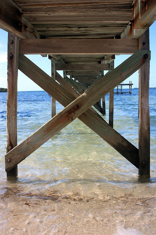 Under the Boardwalk Photograph by Mary Haber