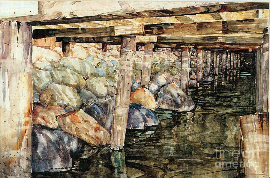 Under the Boardwalk Painting by P Anthony Visco