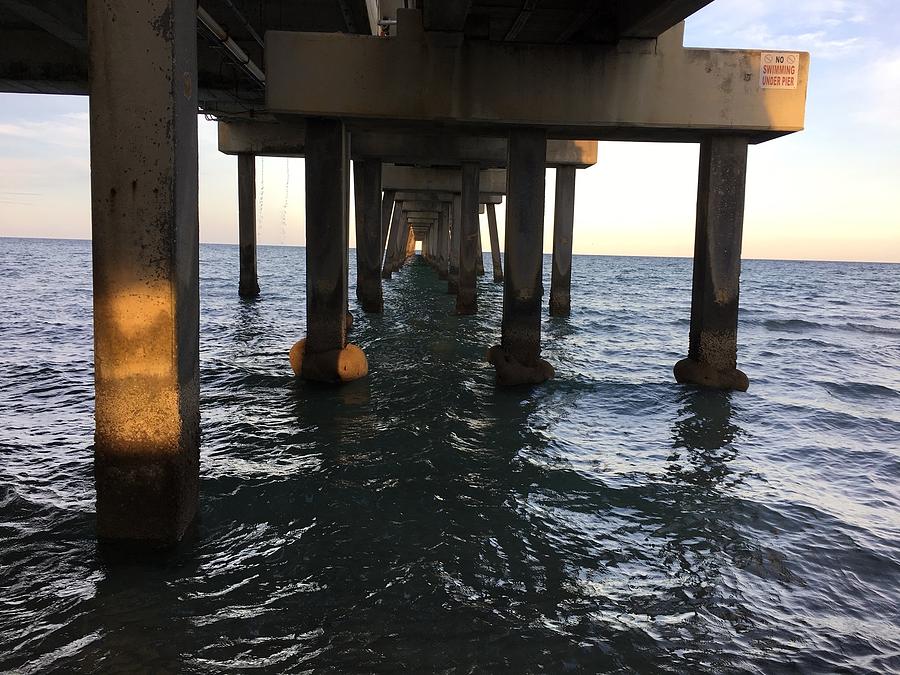 Under The Boardwalk Photograph by Val Oconnor