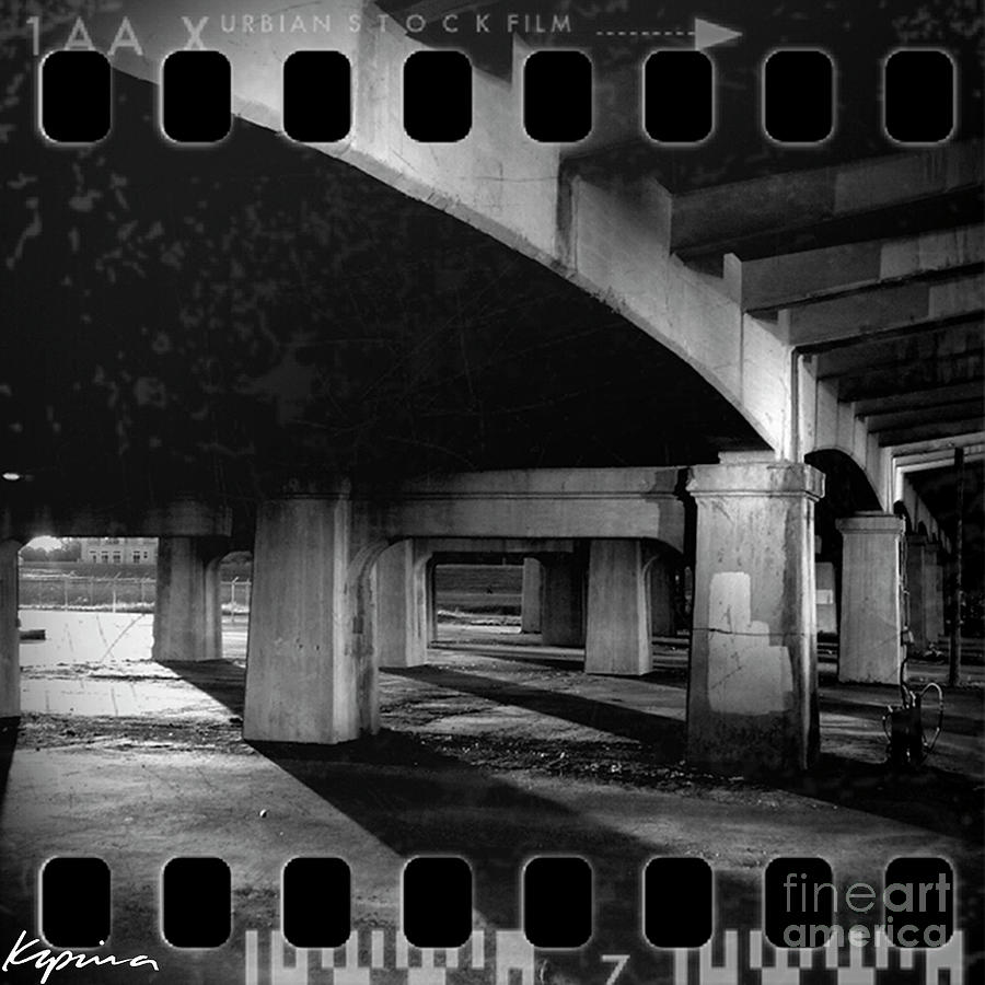 Under the Bridge, Black and White Photograph by Greg Kopriva