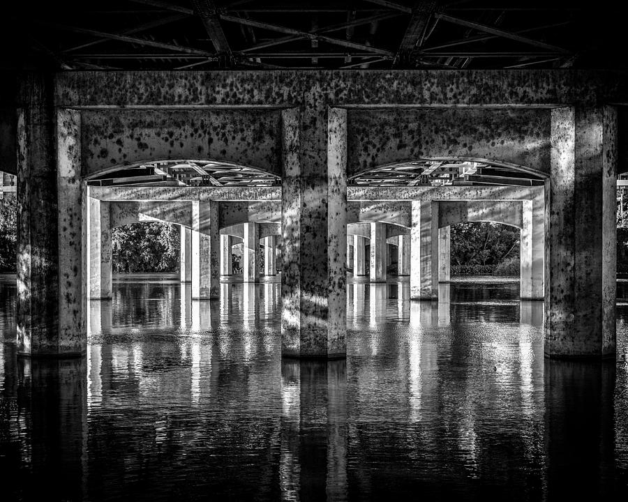 Under the Bridge in Austin Photograph by Michael Ash