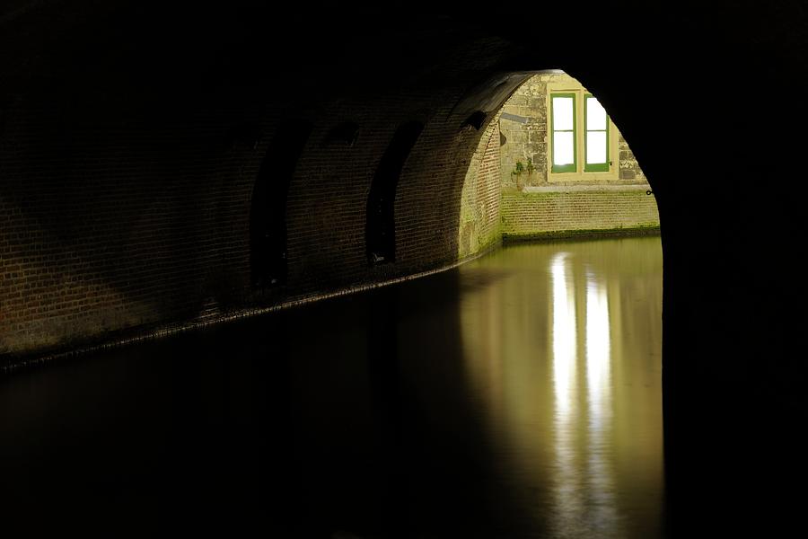 Under the bridge Pausdambrug in Utrecht in the evening 293 Photograph by Merijn Van der Vliet