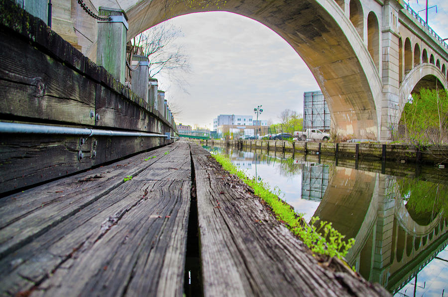 Under the Bridge - The Manayunk Canal Towpath Photograph by Bill Cannon