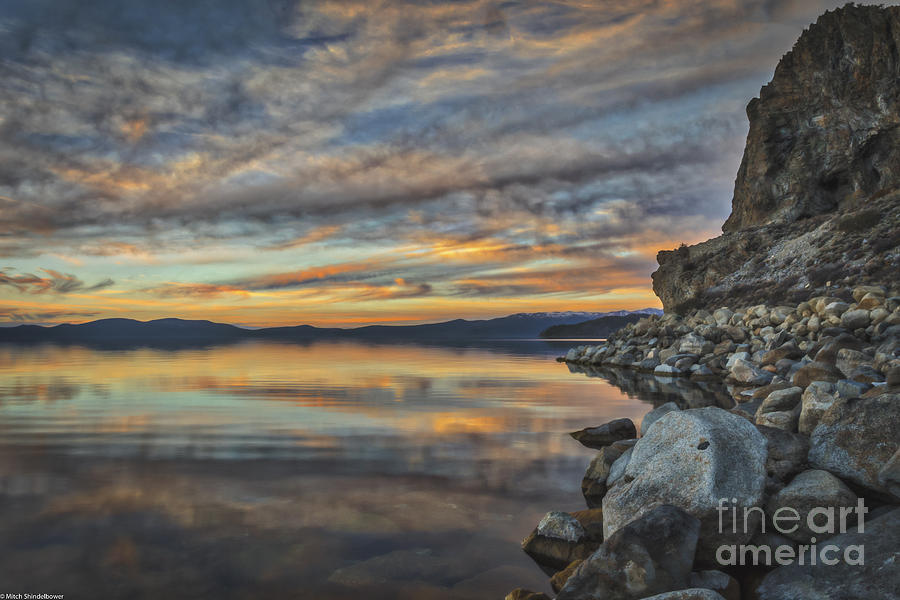 Sunset Photograph - Under The Calico Sky by Mitch Shindelbower