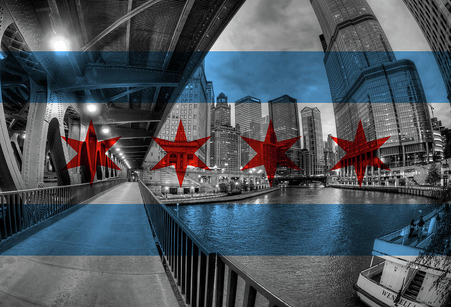 Fly the W Chicago Flag Photograph by Adam Oles - Pixels