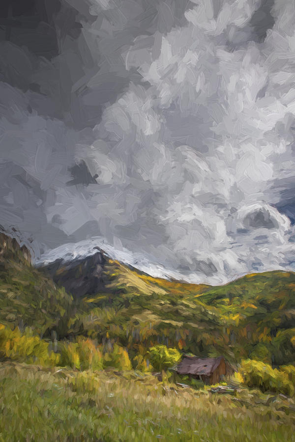 Fall Digital Art - Under the Clouds II by Jon Glaser