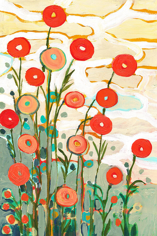 Poppy Painting - Under the Desert Sky by Jennifer Lommers