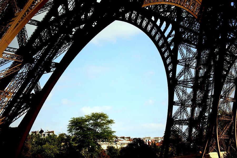 Under the Eiffel Tower Photograph by Chuck Kuhn